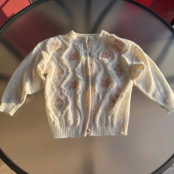 Vintage Mizaro Sara Sweater Grannycore Cottagecore 1980s 1990s Cardigan Floral - Picture 4 of 15